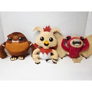 Star Wars Galactic Creatures Plush Lot Bantha Kowakian Monkey-Lizard Mynock
